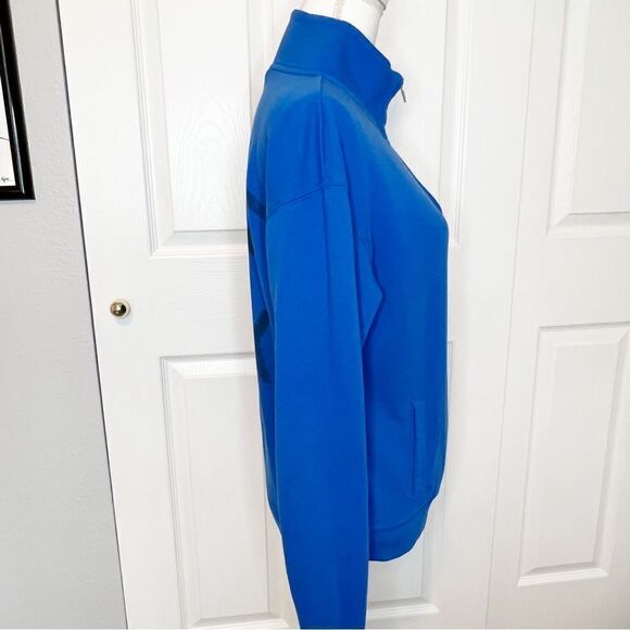 Pink Blue Zip Crewneck Sweatshirt Size XS - Picture 3 of 4